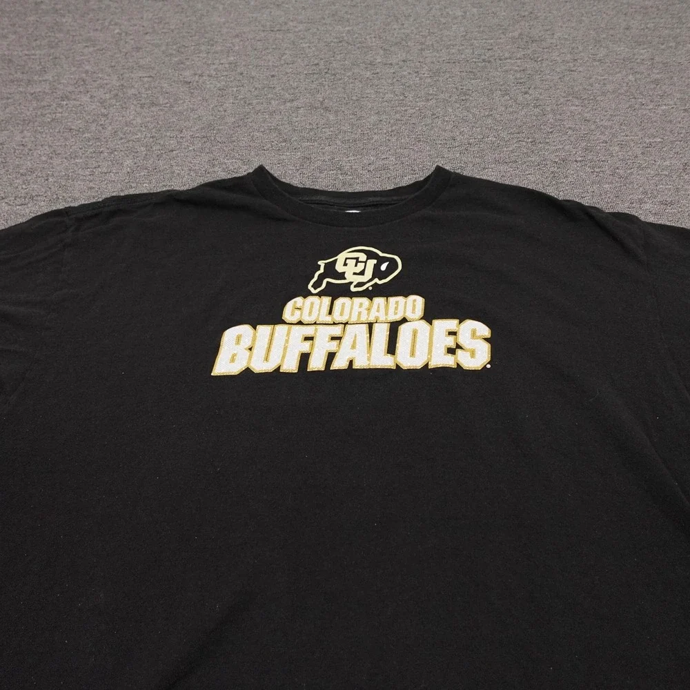 Colorado Buffaloes Shirt Mens 2XL Black NCAA Football Section 101 Majestic Tee